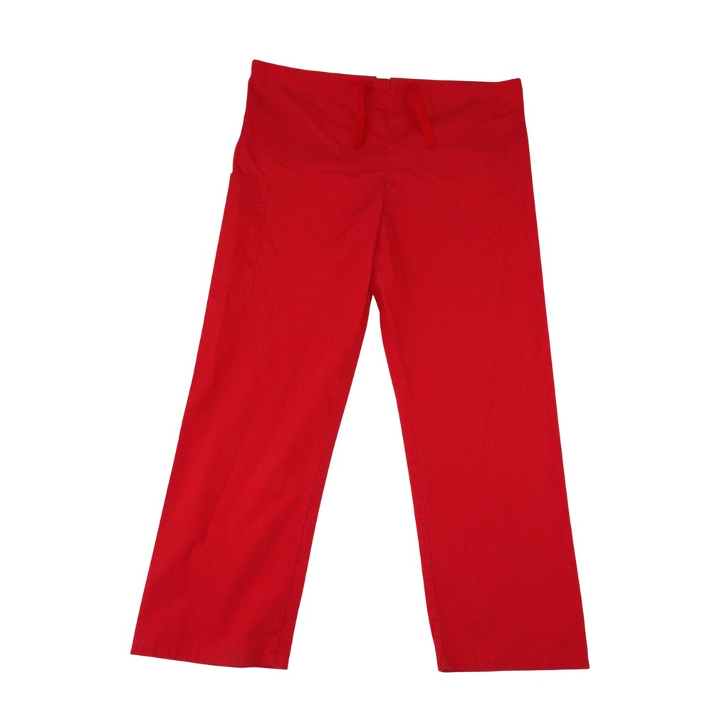 Uniform Advantage UA Scrubs Red Drawstring Cargo Pants Small 14020-818-S